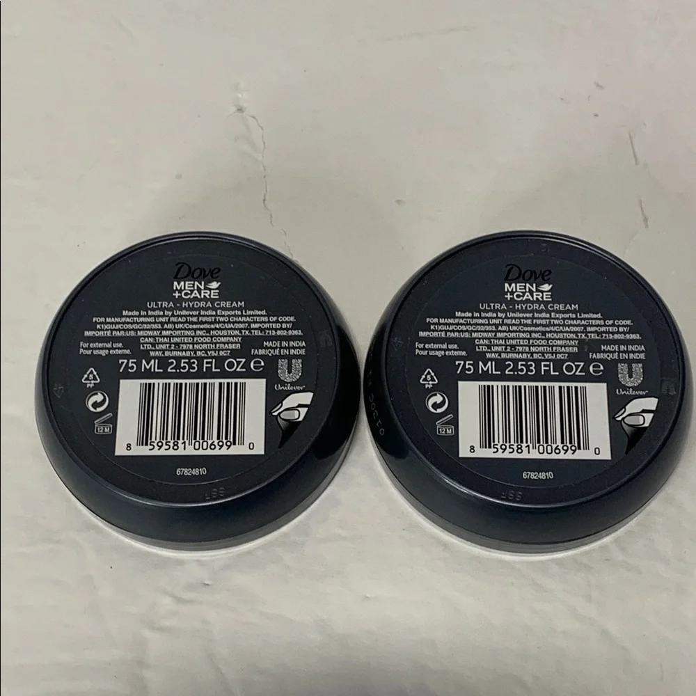 Dove Men+Care Ultra Hydra Cream Face Hands Body 2-2.5 oz New